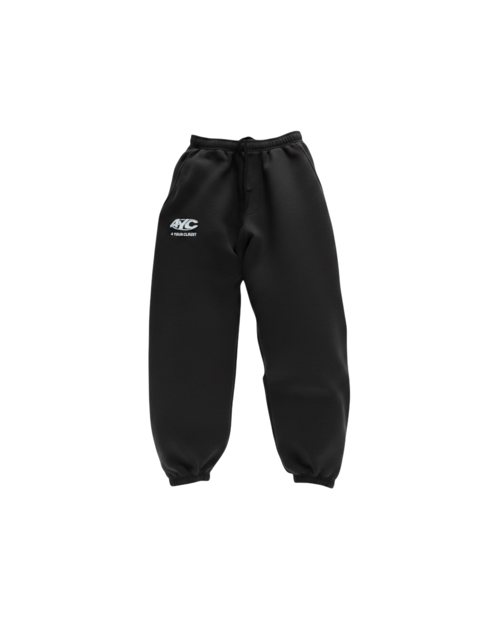 “4YC” Black Colossal Cuffed Sweats