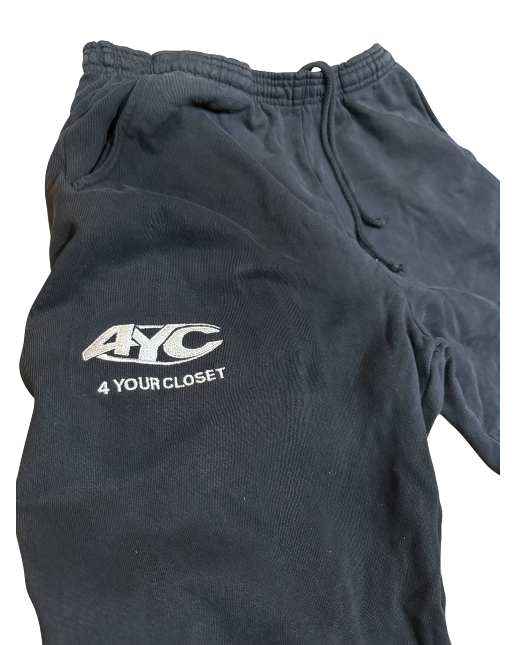 “4YC” Black Colossal Cuffed Sweats