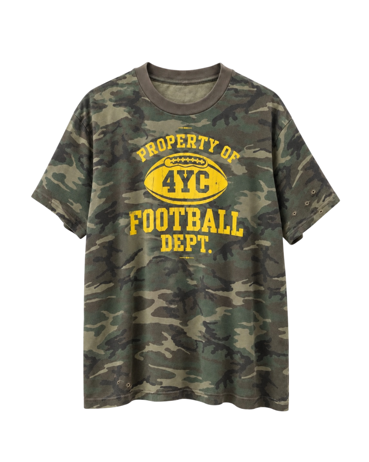 "FOOTBALL DEPT" Camo Tee