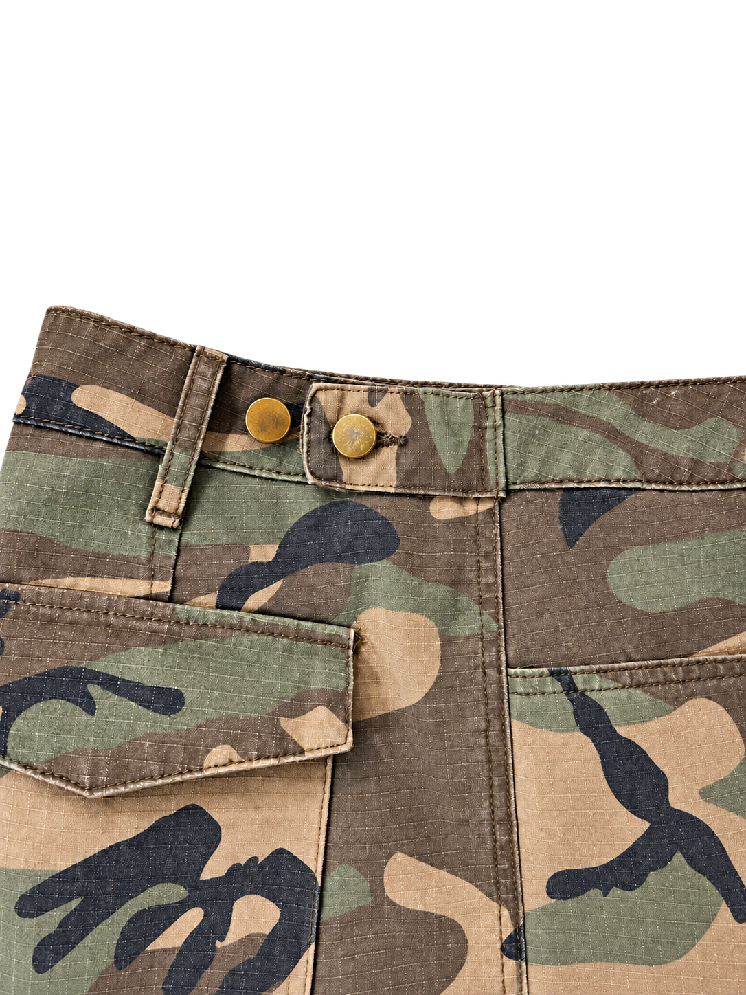 "CAMO" 3/4 Cargo Shorts