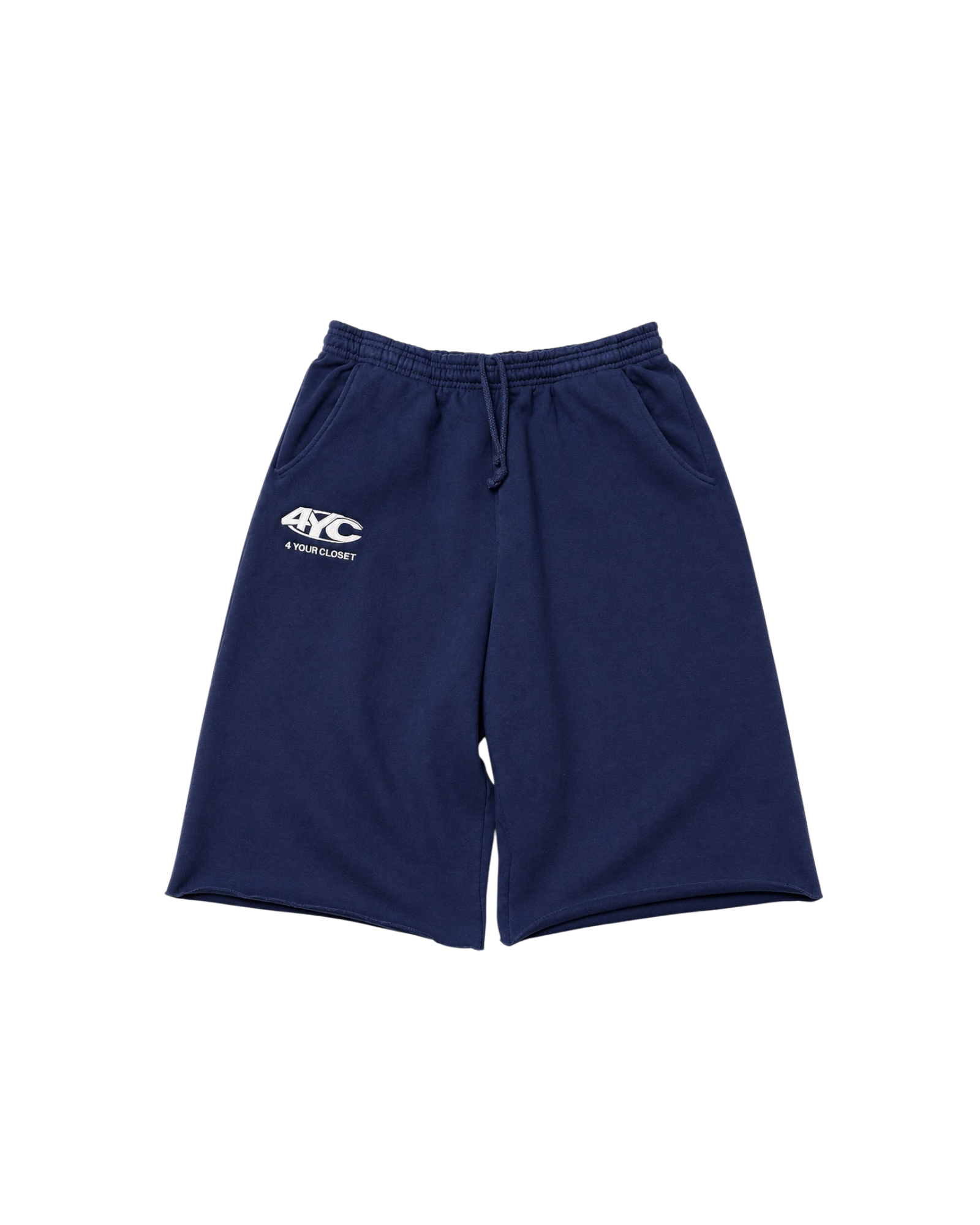 4YC Navy 3/4 Sweatshorts